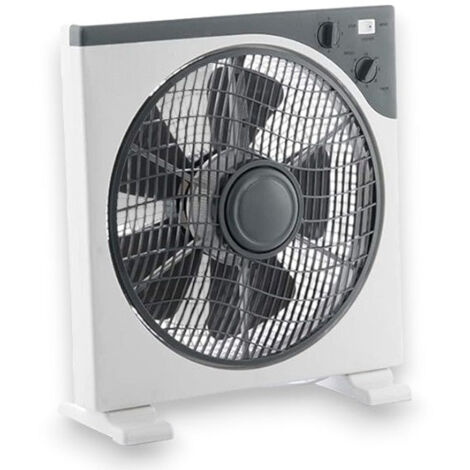 Ventilatore box lame in resina con 3 velocità e timer regolabile per casa diametro 30 cm