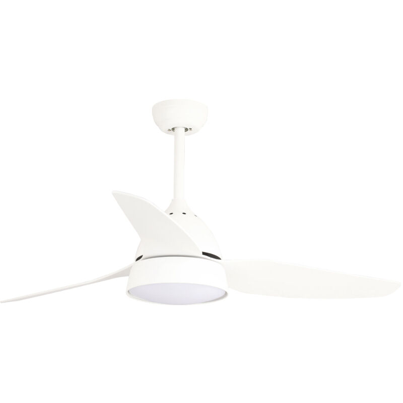 Mimax - Ventilatore Brisa Acciaio Bianco Led 18 w