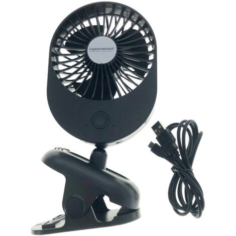 Ventilatore compatto USB Esperanza EHF103K nero da scrivania