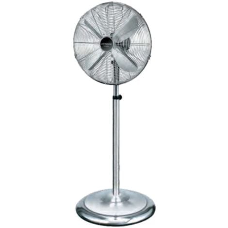Ventilatore Con Base A Piantana Lusso Inox