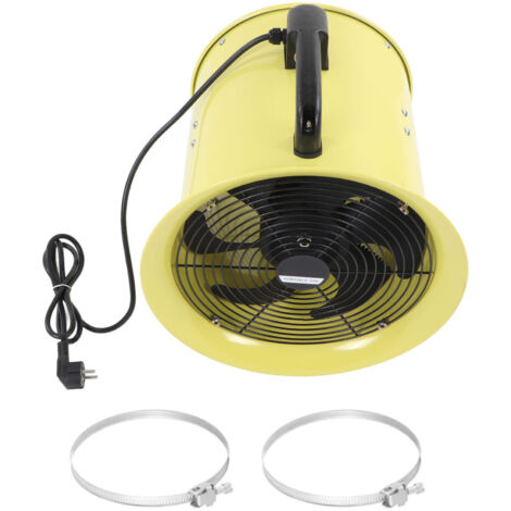 Ventilatore da 12 pollici - Ventilatore ad alta velocità per il movimento dell'aria - Ventilatore portatile con tubo da 5 m per uso domestico, lavorativo e in loco - Spina UE 220 V