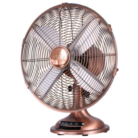 Ventilatore da Appoggio Color Rame Ø30cm Vintage