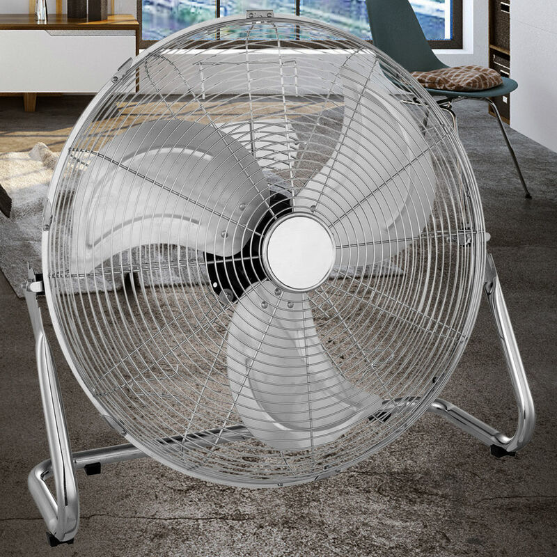 Image of Ventilatore da appoggio Ventilatore Ventilatore Ventilatore Ventilatore 3 livelli di potenza regolabili Ventilatore per ambiente cromato, alluminio,