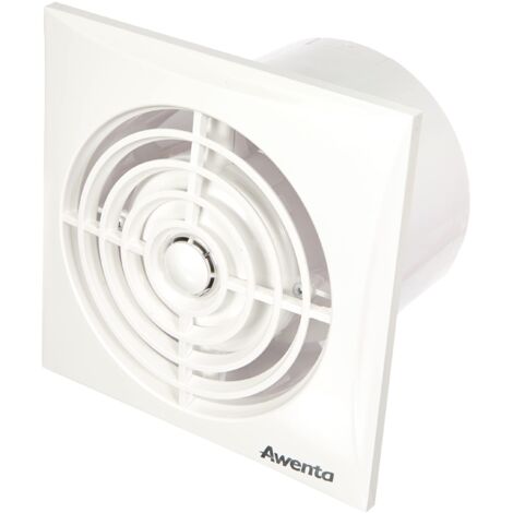 Ventilatore da bagno, bianco, Ø 100 mm, molto silenzioso + potente ventola da soffitto, ventilatore da parete, ventilatore da bagno, ventilatore da incasso, ventilatore da bagno, ventilatore da