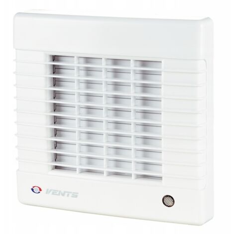 Ventilatore da bagno da 100 mm con serranda igrometrica + timer