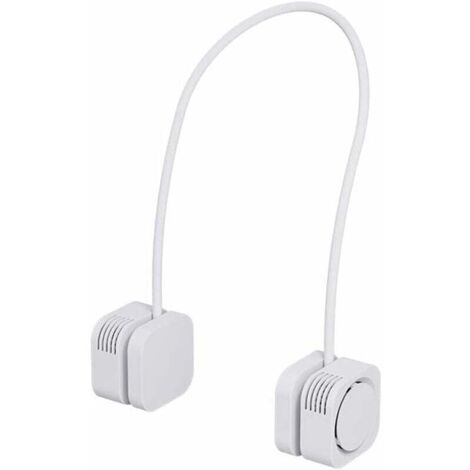 Ventilatore da Collo, Ventilatore da Collo Personale, Ventilatore da Collo con Lama di Ricarica USB Pieghevole Portatile (Bianco)