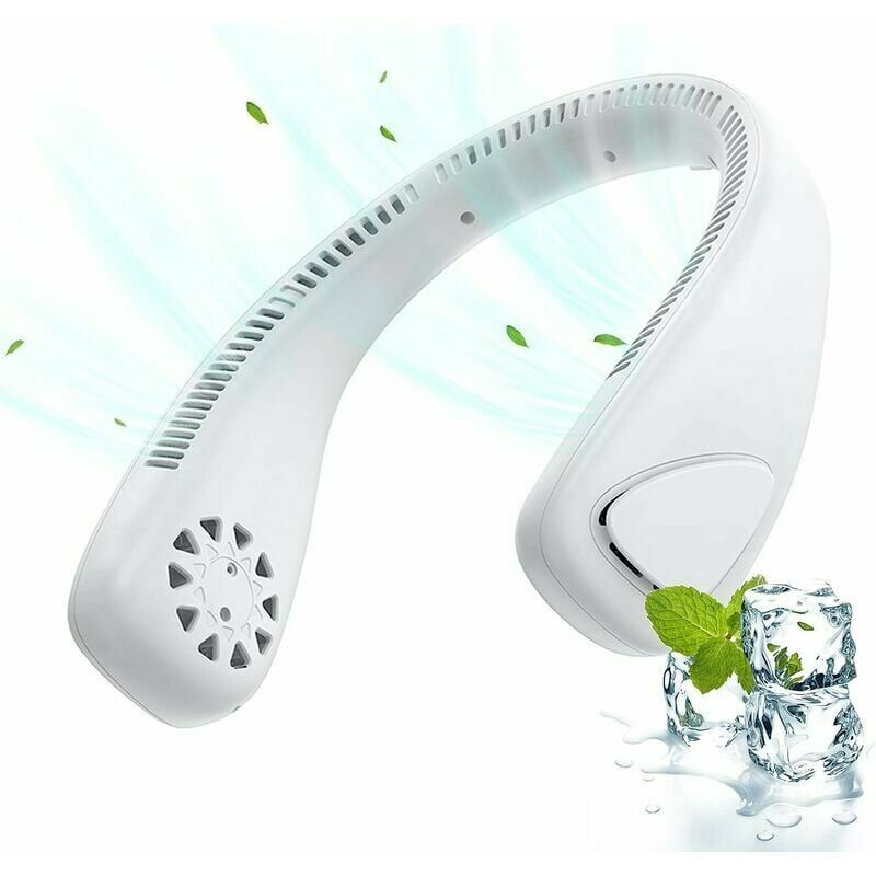 Ventilatore Da Collo USB Ricaricabile - 3 Velocità, Senza Lama E Silenzioso Con Display LCD, Ideale Per Ufficio E Viaggi - Foto 11