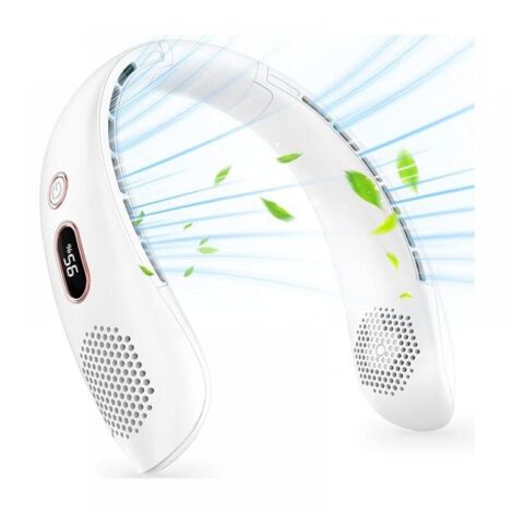 Ventilatore Da Collo KOMBIUDA - Ricaricabile USB, Pieghevole, 3 Velocità, Senza Pale