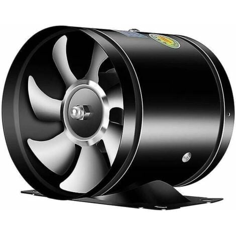 KZQ Ventilatore da condotto, soffiante d'aria, ventilatore di scarico per ventilazione con tubo metallico, mini ventilatore estrattore, ventilatore da parete per WC da bagno, ventilatore da condotto