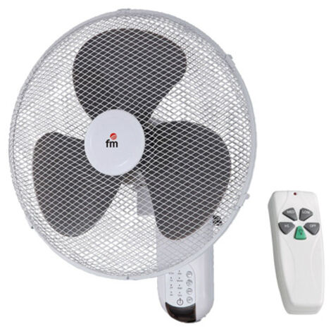 Ventilatore da parete con telecomando 40cm 45w vm-140m fm