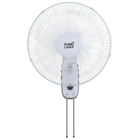 Ventilatore da parete Cudo Bianco 45W Oscillante 5 Pale