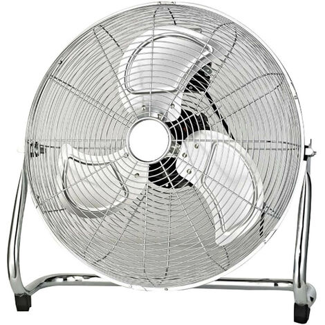 Ventilatore da Pavimento Ø45 cm 3 Velocità 90W Bauer Metal Cromato