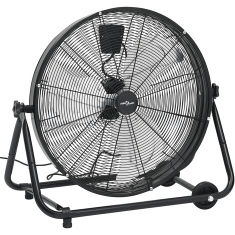 Ventilatore da Pavimento 60 cm 180 W Nero vidaXL
