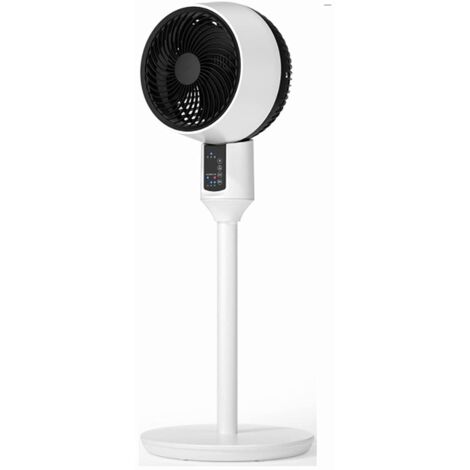 Ventilatore da pavimento oscillante silenzioso e silenzioso con telecomando e display LED Ventilatore da pavimento oscillante da 7,5 ore a 3 velocità per casa e ufficio portatile (dimensioni : 85cm)
