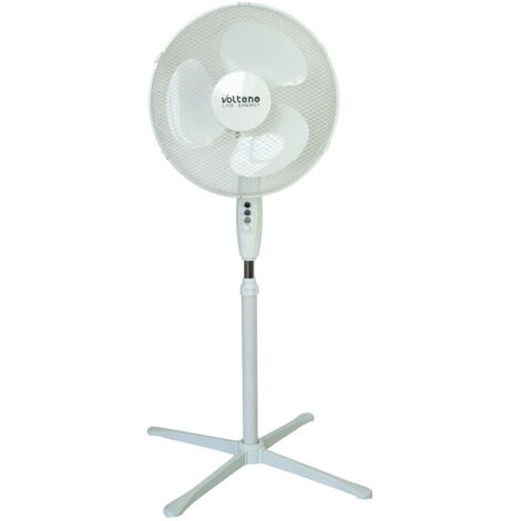VENTILATORE DA PAVIMENTO VOLTENO BIANCO 40cm BASE A CROCE