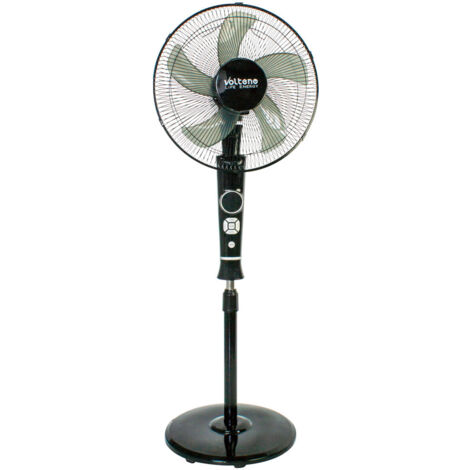 VENTILATORE DA PAVIMENTO VOLTENO NERO + TELECOMANDO + DISPLAY