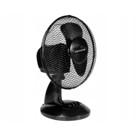 VENTILATORE DA SCRIVANIA NERO 23cm