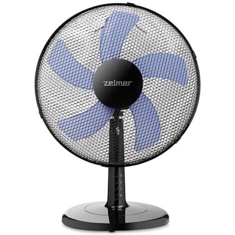Ventilatore da scrivania Zelmer ZTF0400 nero design moderno