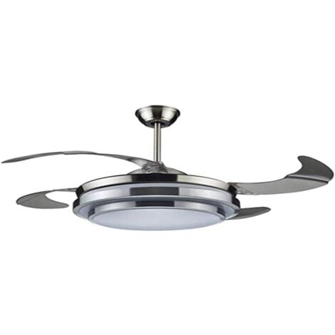 Ventilatore da soffitto 4 pale a scomparsa richiudibili DCG VECRD47TL luce telecomando