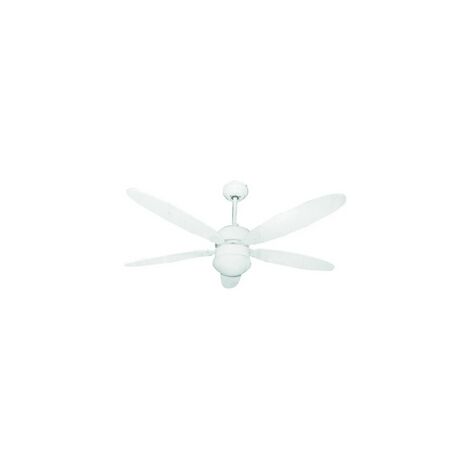 Ventilatore da soffitto Zephir ZFL4106B con 4 pale a scomparsa, Telecomando,  Diametro 107 cm, 6 Velocità, Bianco, LED 36W, Timer