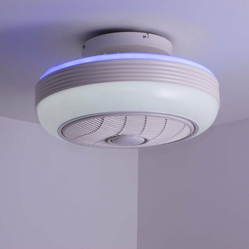 Image of Ventilatore da soffitto a led ventola da cucina ventola timer retroilluminazione telecomando