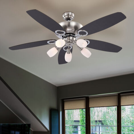 Ventilatore da soffitto a LED Ventilatore con interruttore a strappo e illuminazione Ventilatore a lampada