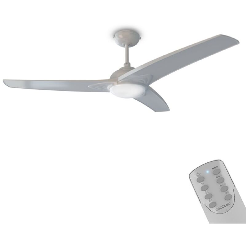 Cecotec - Ventilatore da soffitto de 52'' de 3 pale, 60 w, led lampada e funzione estate/inverno.