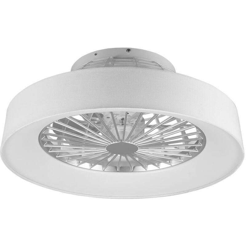 Image of Etc-shop - Ventilatore da soffitto con telecomando per illuminazione, plafoniera bianca con ventilatore, timer luce notturna cct dimmerabile, 30 watt
