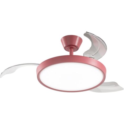 Ventilatore da Soffitto con luce Perenz 7196 R CT Rosso - Ø 106 cm, 3 Pale, 6 Velocità, Motore DC 40W, Silenzioso