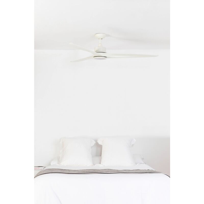 Image of Faro Barcelona - Ventilador de techo con luz blanco tonic led 33551