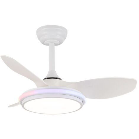 Ventilatore da Soffitto CristalRecord STEL EVO MINI RGB RETRAC Trasparente