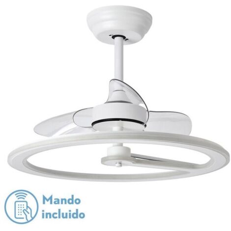 Ventilatore da Soffitto DC Chom 110W Bianco 3 Pale Trasparenti