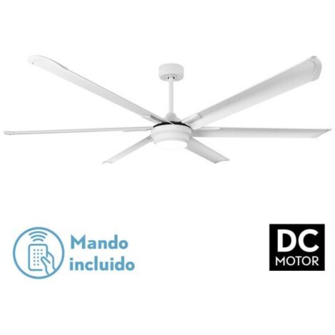 Ventilatore da Soffitto DC Marea Bianco 6 Pale in Alluminio
