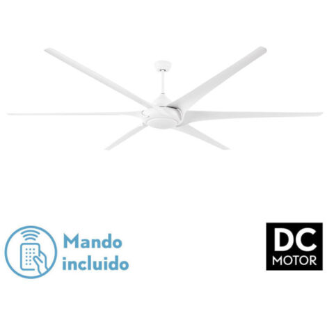 Ventilatore da soffitto DC Moncayo 30W Bianco 6 Pale