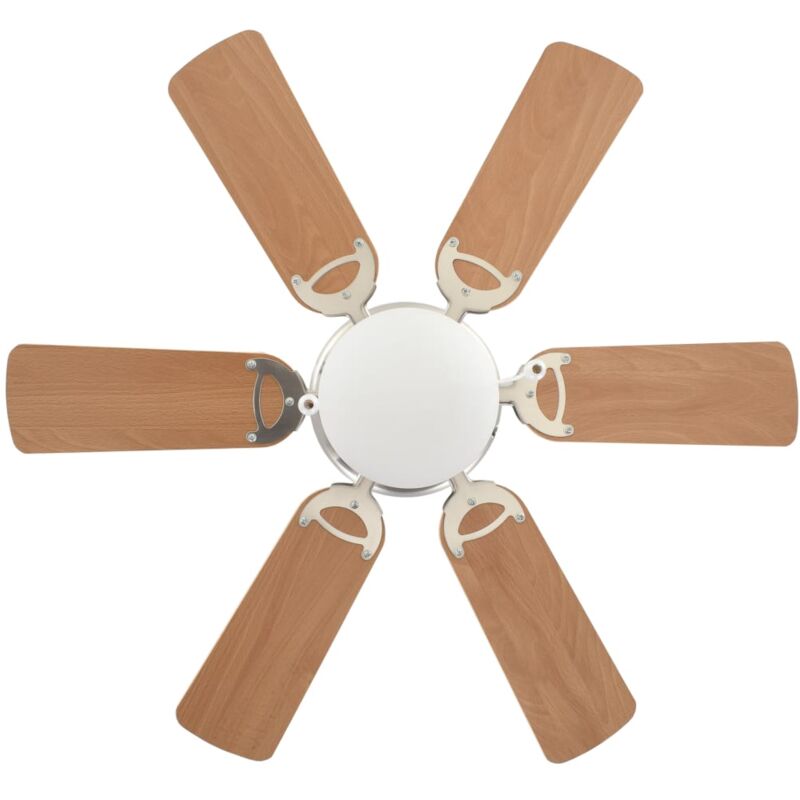 Ventilatore A Soffitto Lisboa Marrone 107 cm lampada inclusa e cordoncino di Faro