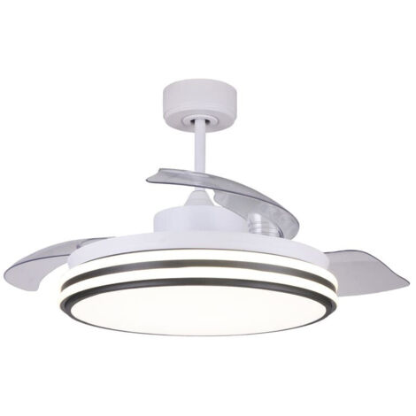 Ventilatore da soffitto Louis DC 35W LED CCT Bianco