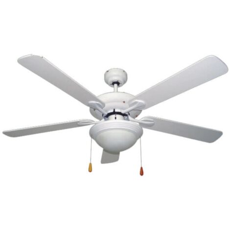 Ventilatore da soffitto Málaga 132 cm Bianco 60 W 5 Pale 4172