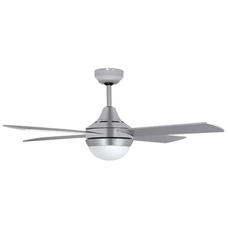 Ventilatore da soffitto Orbegozo con luce LED, telecomando, 3 velocità, 60W, colore Silver.