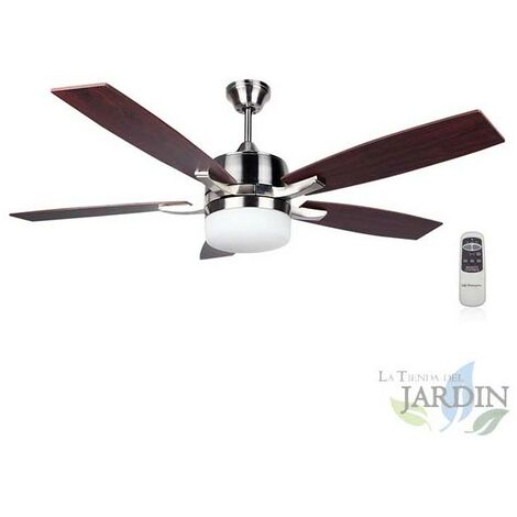 Ventilatore da soffitto silenzioso da 28mq pale 213cm con luce bianco  telecomando - 5D10