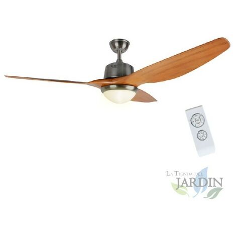 Ventilatore da soffitto per ambienti oltre 28mq pale legno 168cm  telecomando - 8E6