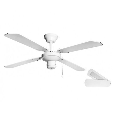 Ventilatore da soffitto Orbegozo senza luce  bianco  diametro 105 cm  4 pale reversibili e 3 velocità