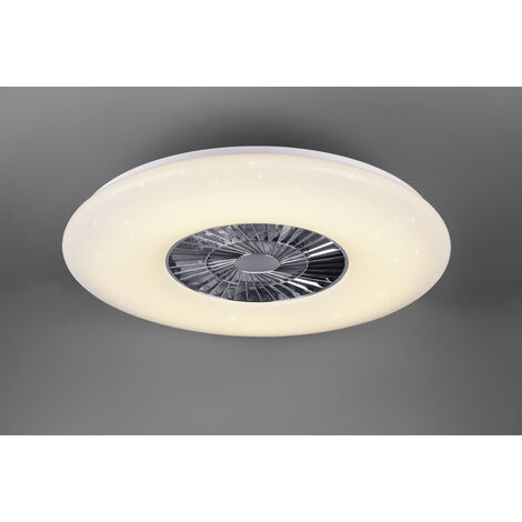 GD TRIO Trio lighting italia visby ventilatore/plafoniera led dimmerabile d75 4400lm effetto stelle glitterate r62402906