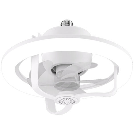 Ventilatore da soffitto silenzioso da 50 W con luce, telecomando, luminosità e temperatura del colore regolabili, timer, adatto per cucina, camera da letto, soggiorno