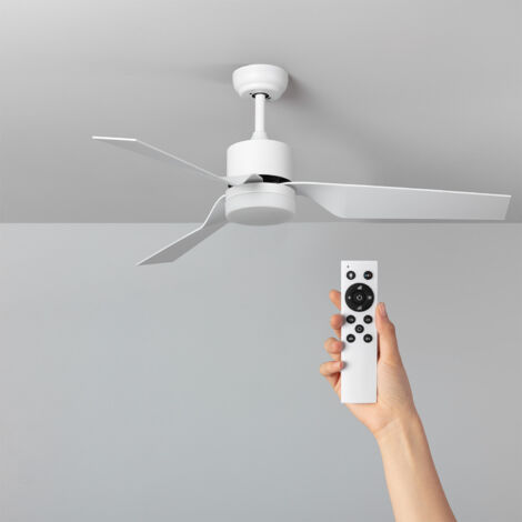 TECHBREY Ventilatore da Soffitto Silenzioso Minimal PRO Bianco 132cm Motore DC Con Luce