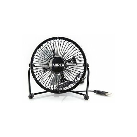Ventilatore da tavolo Ø 10 cm. Operazione USB