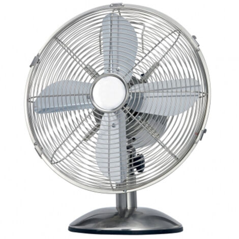 Ventilatore Da Tavolo 3 Pale Diametro 40 Cm 3 Velocita' Base Tonda Griglia Raggi