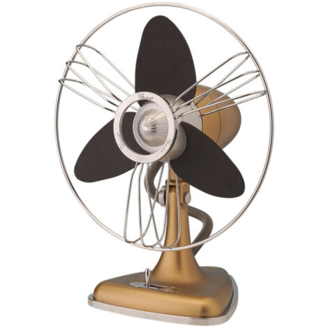 Ventilatore da tavolo 30 cm vintage caramello