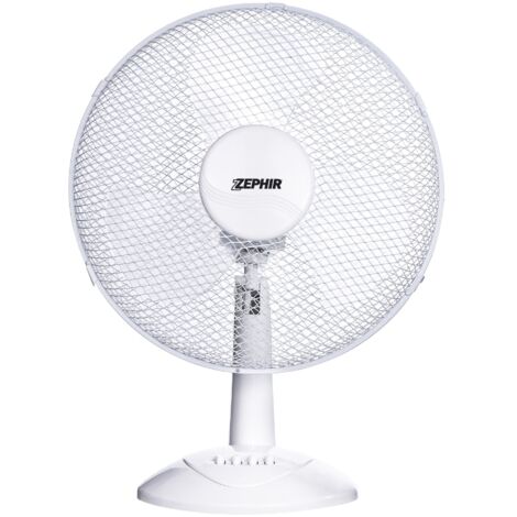 Ventilatore da Tavolo Ø30cm 3 Velocità Bianco