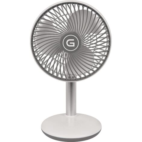 Ventilatore da tavolo a batteria VENTI 3010 R D.15cm H.288mm 220-240/50 V/Hz bianco