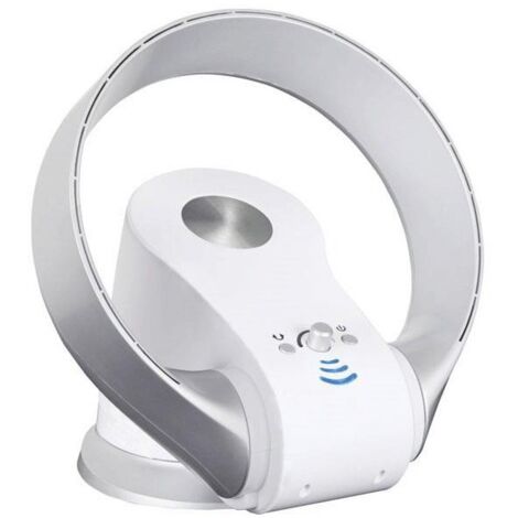 Ventilatore da Tavolo da Muro Senza Pale Oscillante Telecomando Mini Timer
